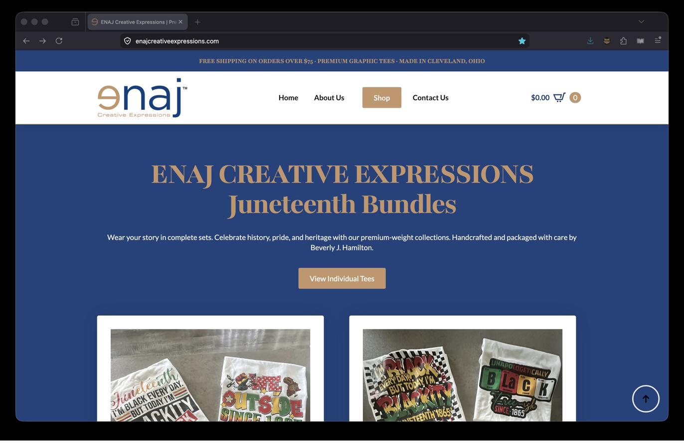 enaj Creative Expressions T-Short Design & Printing