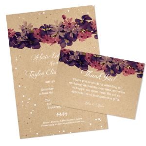 Custom printed Brown Kraft Cards by IWN Printing Chicago