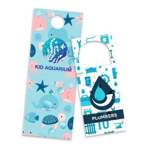 Custom printed Door Hanger by IWN Printing Chicago