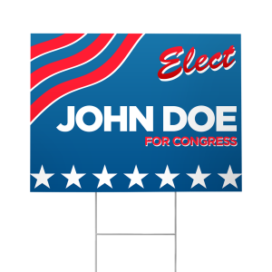 Custom printed Yard Sign / Election Sign by IWN Printing Chicago